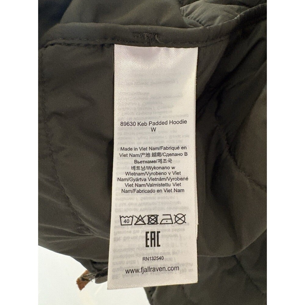 Fjallraven Keb Padded Insulated Hoodie Coat Womens L Winter Jacket Mountain Hike - Picture 10 of 16
